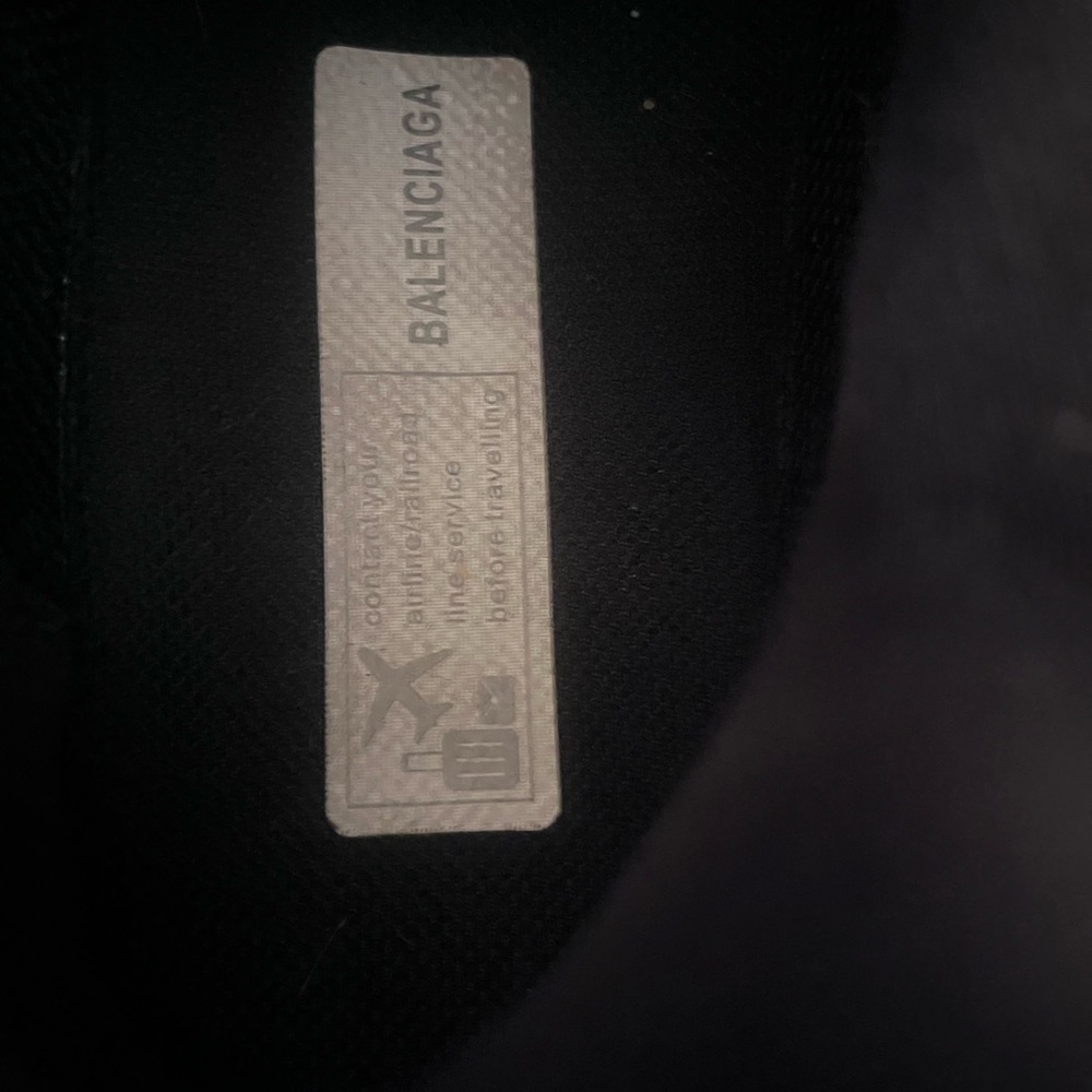 Balenciaga Men's Black and Gray Sneakers - Picture 3 of 5